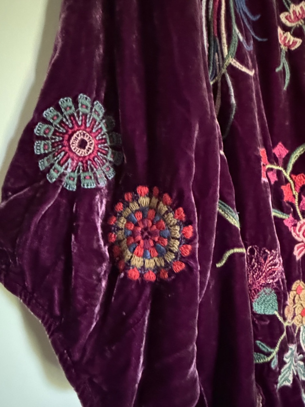 Johnny Was Boatneck Nikkola Velvet Blouse - Picture 16 of 16